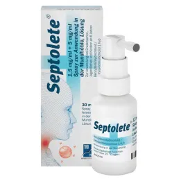 Septolete 1,5 mg/ml + 5 mg/ml purškalas, 30 ml