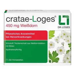 cratae-Loges 450 mg gudobelės plėvele dengtos tabletės, 200 vnt