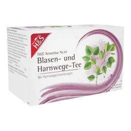 H&S® šlapimo pūslės ir šlapimo takų arbatos filtrų maišeliai, 20X2 g