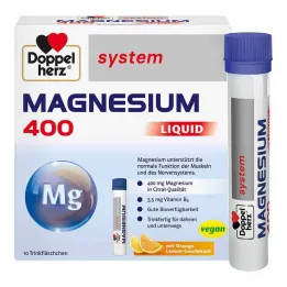 Doppelherz Magnesium 400 Skystos sistemos geriamoji ampulė, 10 vnt