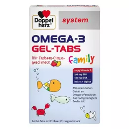 DOPPELHERZ Omega-3 Gel-Tabs šeima Erdb.Cit.system, 60 vnt