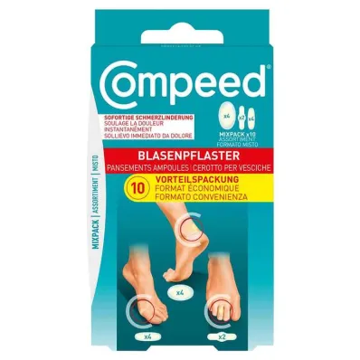 Compeed® lizdinės plokštelės gipso mišinio pakuotė, 10 vnt Compeed® lizdinės plokštelės gipso mišinio pakuotė, 10 vnt
