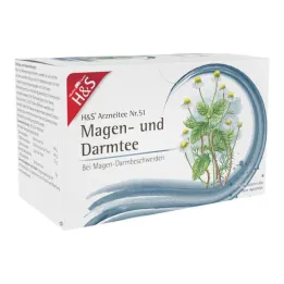 H&amp;S® skrandžio ir žarnyno arbatos filtrų maišeliai, 20X2,0 g
