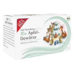 H&amp;S Žieminės arbatos ekologiškas obuolių prieskonių filtro maišelis (20x2,0 g)