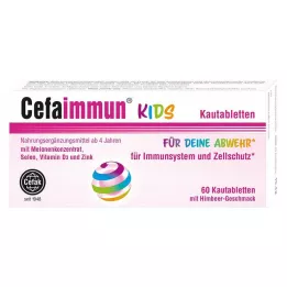 CEFAIMMUN KIDS Kramtomosios tabletės, 60 vnt
