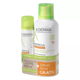 A-DERMA reklaminis rinkinys EXOMEGA CONTROL kremas+purškalas, 1 vnt