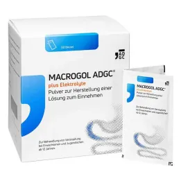 Macrogol ADGC® plus elektrolitų milteliai, skirti H.e.L. pasiimti, 50 vnt