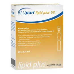 Blupan lipid plus UD akių lašai, 20X0,4 ml