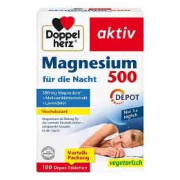 Doppelherz Magnesium 500 naktinės tabletės, 100 vnt