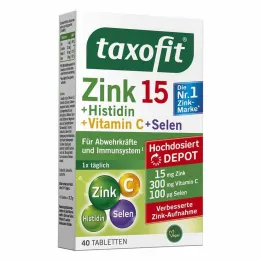 Taxofit cinko + histidino + seleno depo tabletės, 40 vnt