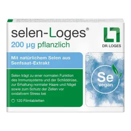 Selen-Loges 200 µg augalinės plėvele dengtos tabletės, 120 vnt