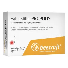 Beecraft gerklės pastilės Propolis, 30 vnt