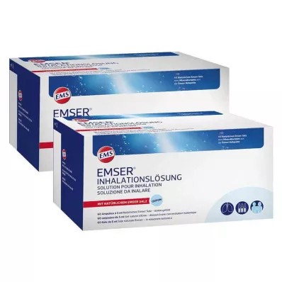 EMSER Inhaliacinis tirpalas, 2X60 vnt