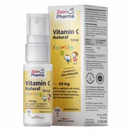 VITAMIN C NATURAL 80 mg Šeimos sirupas, 50 ml