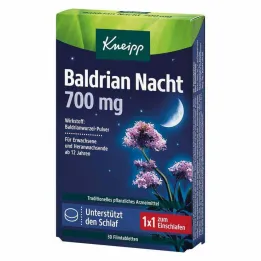 Kneipp Valerian Night 700 mg plėvele dengtos tabletės, 30 vnt