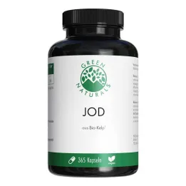 Green Naturals Jodas iš ekologiškų rudadumblių 200 µg kapsulės, 365 vnt