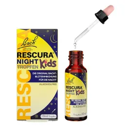 Bach Flowers Original Rescura Night Kids lašai be alkoholio, 10 ml