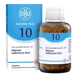 DHU Schüßler druska Nr. 10 sodium sulfuricum D12 tabletės, 900 vnt