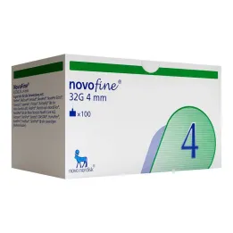 Novofine 4 mm kaniulės 0,23x0,25 mm 32 G, 100 vnt