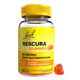 Bacho gėlės Original Rescura Gummies Orange, 60 vnt