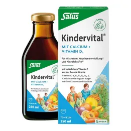 Kindervital su kalciu + D3 tonikas Salus, 250 ml