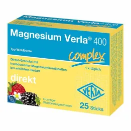 Magnesium Verla 400 Wild Berry Direct Granules, 25 vnt