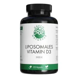 Green Naturals Vitamin D3 liposominės didelės dozės kapsulės, 120 vnt