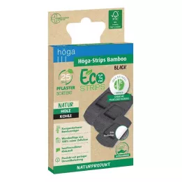 HÖGA-STRIPS Bambuko juoda rūšiuota Eco natural, 25 vnt