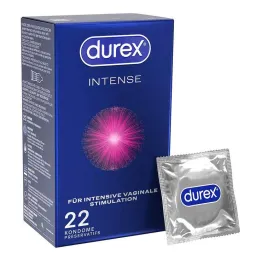 durex® Intense prezervatyvai, 22 vnt