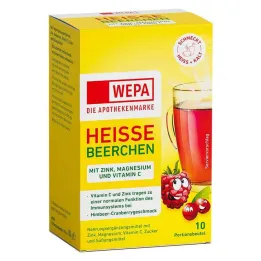 Wepa karštos uogos + vitaminas C + cinkas + magnio milteliai, 10X10 g