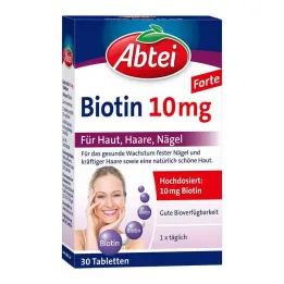 Abbey Biotin 10 mg tabletės, 30 vnt