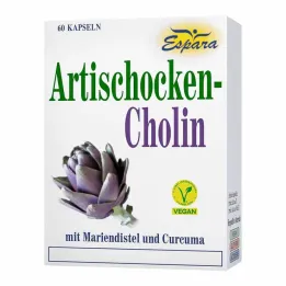 Artišokų cholino kapsulės, 60 vnt