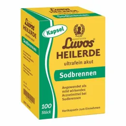 Luvos Healing Clay Ultra Fine ūminio rėmens kapsulės, 100 vnt