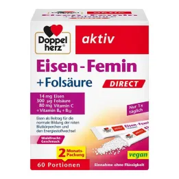 Doppelherz Iron-Femin Direct Granulės, 60 vnt