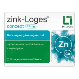 Zinc-Loges concept 15 mg skrandyje neirios tabletės, 30 vnt