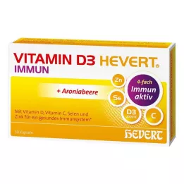 VITAMIN D3 HEVERT Imuninės kapsulės, 30 vnt