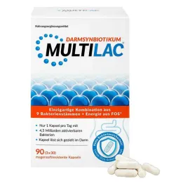 Multilac Synbiotic skrandyje neirios kapsulės, 3x30 vnt