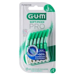 GUM Soft Picks Pro didelis, 60 vnt
