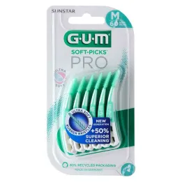 GUM Soft Picks Pro vidutinis, 60 vnt