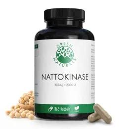 Green Naturals Nattokinase 100 mg kapsulės veganiškos (365 vnt.)