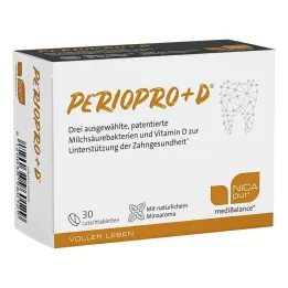 Periopro + D pastilės, 30 vnt