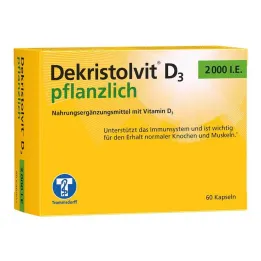 Dekristolvit D3 2000 TV daržovių kapsulės, 60 vnt