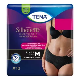 Tena Silhouette Plus M juodos nelaikymo kelnės, 12 vnt