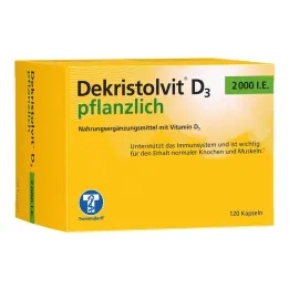 Dekristolvit D3 2000 TV daržovių kapsulės, 120 vnt