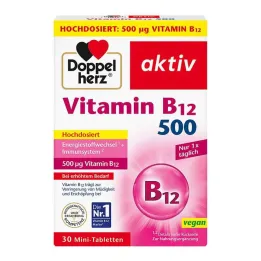 Doppelherz Vitaminas B12 500 tablečių, 30 vnt