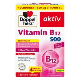 Doppelherz Vitaminas B12 500 tablečių, 120 vnt