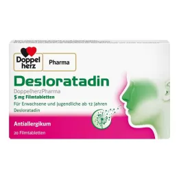 Desloratadine Doppelherzpharma 5 mg plėvele dengtos tabletės, 20 vnt