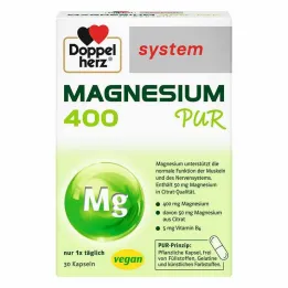 Doppelherz Magnesium 400 Pur sistemos kapsulės, 30 vnt