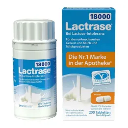 Lactrase 18 000 FCC tablečių dalijama pildoma pakuotė, 200 vnt