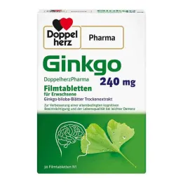 Ginkgo DoppelherzPharma 240 mg plėvele dengtos tabletės, 30 vnt